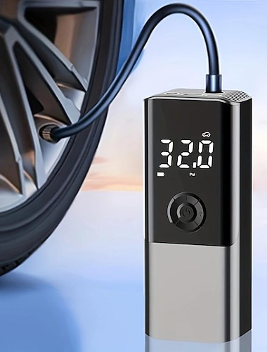  cordless car tyre inflator pump 150psi portable air compressor pump for car tyre with 6000mah battery tyre pump with led light for car bike motor ball