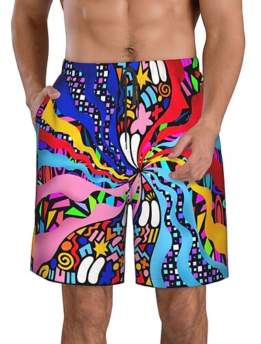  Klassisch Retro Vintage 1970er Shorts Hippie Herren Karneval Maskerade Party / Abend Alltagstauglich Pride Parade Erwachsene Shorts Sommer