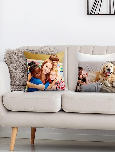  Personalisierter Kissenbezug Kissenhülle dekorativ für Wohnzimmer Sofa Couch Stuhl Bauernhaus Heimdekoration 1 Stück