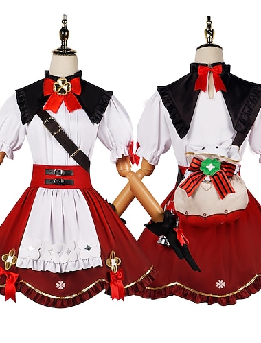  Klee anime cosplay-kostymer japansk halloween cosplay-drakter cosplay-parykker cosplay-sko for kvinner jenter