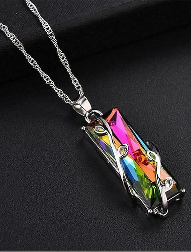  Necklace Chrome Unisex Fashion Personalized Classic Cool Lovely Geometric Necklace For Wedding Party