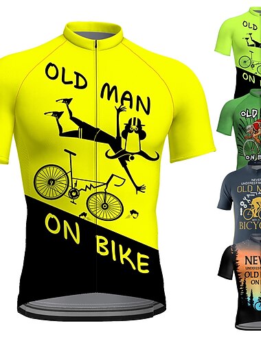  Hombre Maillot de Ciclismo Manga Corta Bicicleta Maillot Camiseta con 3 bolsillos traseros MTB Bicicleta Montaña Ciclismo Carretera Transpirable Secado rápido Dispersor de humedad Bandas Reflectantes