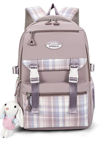  školní batoh bookbag kreslená mřížka pro studenty chlapce dívky multifunkční voděodolná velkokapacitní oxfordská tkanina školní taška batoh brašna 21,19 palce, dárek do školy