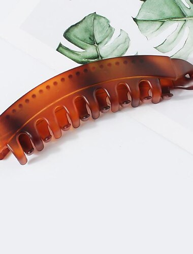  Banana Hair Clips for Women Classic Clincher Double Comb Clips Hair Leopard Banana Ponytail Holder Clip for Thick Hair