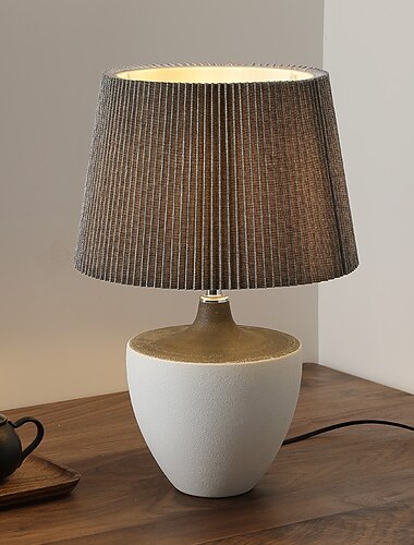  Tischlampe, moderner Minimalismus, nordisches Licht, Tischlampe, dimmbar, Wohnzimmer, Schlafzimmer, Arbeitszimmer, Büro, Schreibtischlampe, kreative Lampe, Keramik, 85–265 V