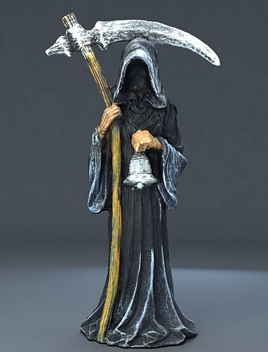  halloween reaper statua rękodzieło z żywicy ogród dekoracja stołu ornament rzeźba żniwiarza
