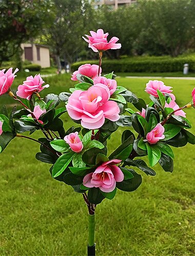  led napelemes viráglámpák rododendron kültéri szimulált viráglámpa led művirágos padlóbetétes lámpa kerti és udvari díszlámpák ünnepi parti díszlámpák