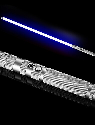  1 stück metall laser sound wirkung variable licht spielzeug 7 farbe zwei in einem glow spielzeug für halloween