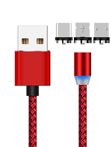  Multi-Ladekabel 3,3 Fuß 6,6 Fuß USB A auf Lightning / Mikro / USB C 2 A Ladekabel Schnellladen Nylon geflochten Langlebig 3 in 1 Für MacBook iPad Samsung Handy-Zubehör