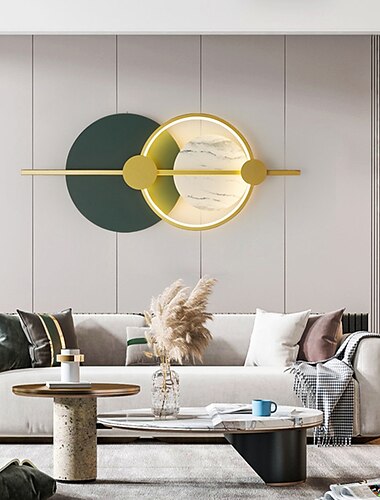  Lightinthebox LED-Wandlampen für Wohnzimmer, warmes Weiß, Aluminium, Dekoration, Wohnzimmer, Schlafzimmer, Wandlampen, Lichter, Nachttisch, Gang, Korridor, Mond, Innenbeleuchtung, 110–240 V