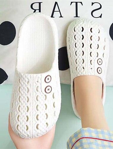  bequeme Schlupfschuhe mit verstellbarem Knopfdesign – leicht, atmungsaktiv und stylisch, ideal für zu Hause, drinnen und in der Freizeit