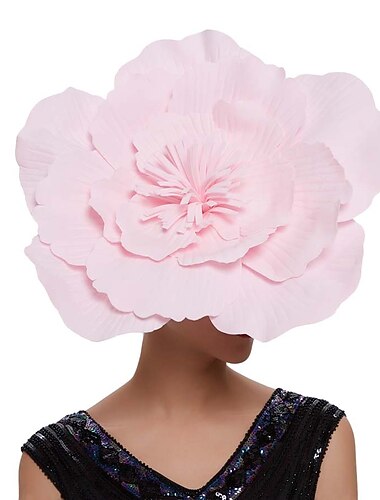  fascinators fibra sintetica Halloween Kentucky Derby Divertente Protezione solare Con Floreale Copricapo Copricapo