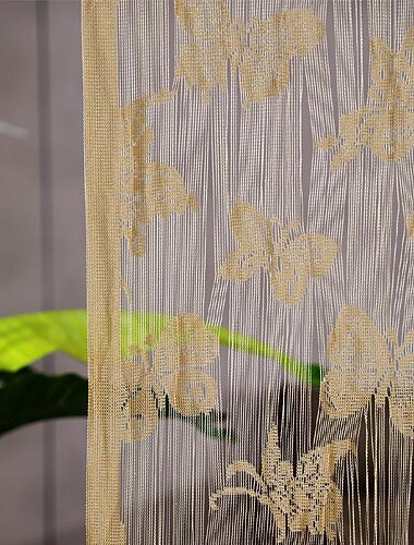  vlinders string gordijn deuropening gordijn kwasten kralen curatin, boho macrame schuifdeur gordijn bruiloft wandtapijt decoratie, scheidingswand voor pergola buitenterras
