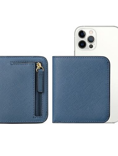 Portafoglio bifold compatto da donna Toughergun con blocco RFID in vera pelle di lusso portafoglio da tasca mini borsa con finestra per ID