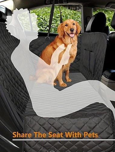  Almohadilla para perro de coche starfire, almohadilla trasera para mascota impermeable y antisuciedad, almohadilla acolchada de algodón para perro, almohadilla para asiento trasero para mascota