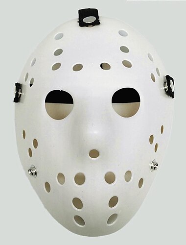  Jason Vorhees Jason Voorhees Maske Haloween Figuren Erwachsene Herren Damen Grusel Gruseliges Kostüm Halloween Karneval Einfaches Karnevalskostüm