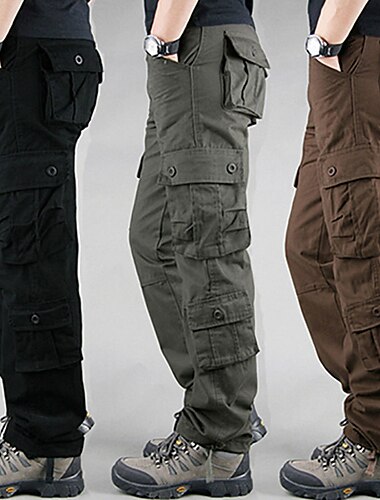  Homme Pantalon Cargo Pantalon cargo Pantalons de Randonnée Poche Plein Confort Respirable Extérieur du quotidien Sortie Mode Décontractées Bleu camouflage Camouflage noir