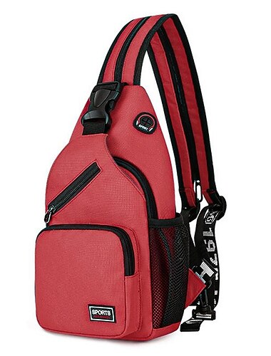  1ks crossbody batoh náprsní taška s otvorem pro sluchátka cestovní batoh multifunkční batohy školní taška na záda, dárek do školy