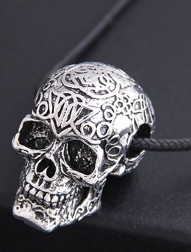  1 Stück Anhänger Halskette For Herren Damen Halloween Partyabend Strasse Aleación Retro Totenkopf
