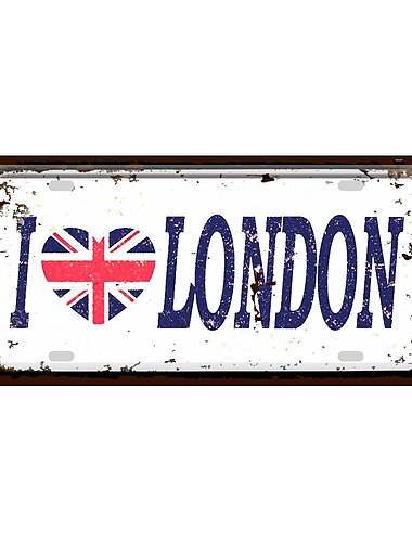  1 Stück Metall-Blechschild, Film-Nummernschild, Vintage-Dekoration, Heimdekoration, Restaurant-Dekor, Bar-Dekor, Café-Dekor, Garagen-Dekor, Wanddekoration, wasserfest, staubdicht, 15 x 30 cm/6'' x