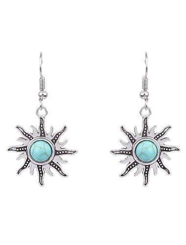  Damen Ohrstecker Tropfen-Ohrringe Kreolen Retro Tropfen Vintage Stilvoll Künstlerisch Einfach Boho Ohrringe Schmuck 1 # / 2 # / 3 # Für Party Strasse Täglich Festtage Festival 1 Paar