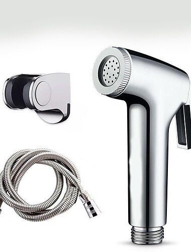  Pulvérisateur de bidet pour toilettes avec tuyau de 1,5 m, tête de pulvérisation abs portable à montage mural, kit de nettoyage de couches shattaf pour l'hygiène personnelle