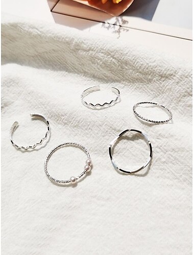  Damen Ringe Mode Outdoor Geometrie Ring