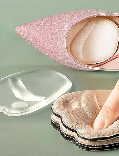  2 paar transparante gelzolen voor dames met hoge hakken met antislip- en dempend ontwerp - comfortabele voetkussentjes voor de hele dag