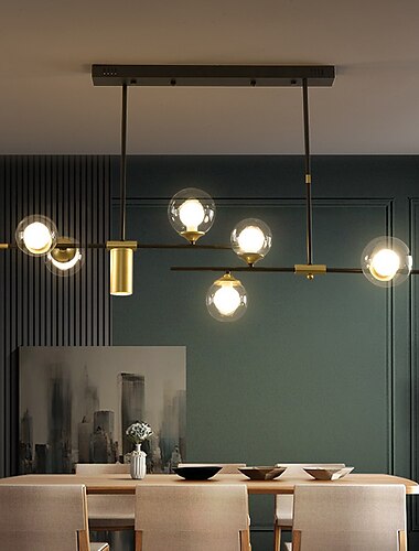  led kroonluchters 106cm nordic hanglampen woonkamer eetkamer keuken hangende lamp moderne glazen bol kroonluchter verlichting slaapkamer lamp 110-240v