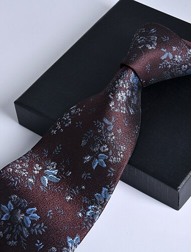  Herren Krawatten Klassisch Bedruckt Bedruckt Blumenmuster Hochzeit Geburtstag