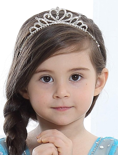  Para la Cabeza frente Corona Corona Princesa El plastico Para Princesas Elsa Anna Cosplay Víspera de Todos los Santos Carnaval Chica Joyería de disfraz Joyería de moda