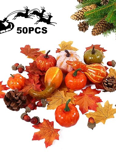  1pc conjunto de calabazas artificiales calabazas artificiales de acción de gracias conjunto de decoración del hogar calabazas de cosecha de otoño falsas mini calabazas de cosecha de otoño para