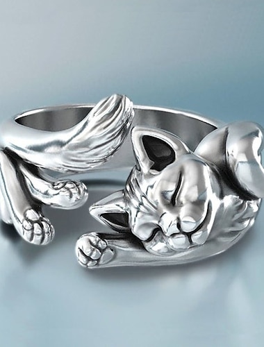  1 τεμ Ρυθμιζόμενο δαχτυλίδι For Γυναικεία Δώρο Καθημερινά Ημερομηνία Κράμα Ρετρό Ζώο