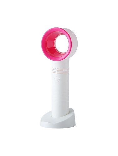  Blade-less Handheld Lüfter – USB wiederaufladbarer leiser elektrischer Lüfter für Schreibtisch oder Reisen Turbo-Design