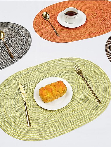  manteles individuales manteles individuales resistentes al calor impermeables lavables al aire libre para bodas cocina comedor mesa de patio decoraciones 1 piezas