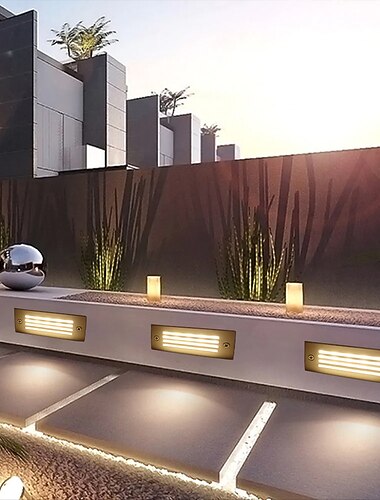  luce sotterranea a led per esterni in acciaio inossidabile ip67 luci da terra incorporate quadrate impermeabili adatte per gradini e angoli 85-265v