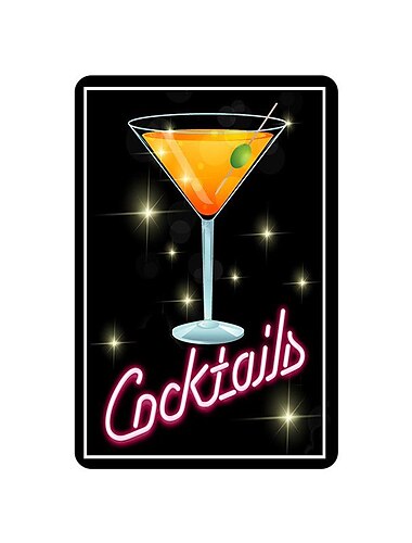  1 Stück Neon-Metall-Blechschild, Bar-Vintage-Plakettendekor, Heimdekoration, Restaurant-Dekor, Bar-Dekor, Café-Dekor, Garagen-Dekor, Wanddekoration, wasserfest, staubdicht, 20 x 30 cm/8'' x 12''