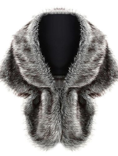  Γυναικείες εσάρμπες Ακρωτήριο Κομψό Καθημερινά Αμάνικο Ψεύτικη Γούνα Γαμήλιες Εσάρπες Με Καθαρό Χρώμα Για Γάμου Άνοιξη