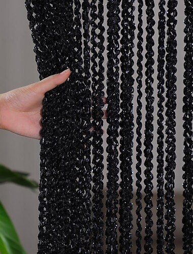  string gordijn deuropening gordijn kwasten kralen curatin, boho macrame schuifdeur gordijn bruiloft wandtapijt decoratie, scheidingswand voor pergola buitenterras