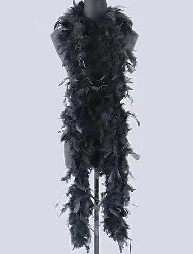  Bunte Federboas 6,6 Fuß Federboa für Frauen für Flapper Mädchen Königs Tag Orange Karneval Tanzen Hochzeitsfeier Halloween