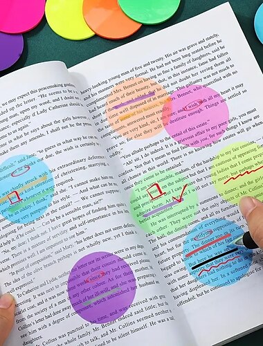  400pcs index rond autocollants transparents notes autocollantes mauvais titre notes autocollantes Vente en gros commodité Vente en gros notes autocollantes ensemble