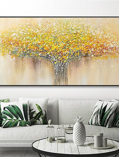  Mintura hecho a mano abstracto árbol flores pinturas al óleo sobre lienzo arte de la pared decoración paisaje moderno cuadros para la decoración del hogar enrollado sin marco pintura sin estirar