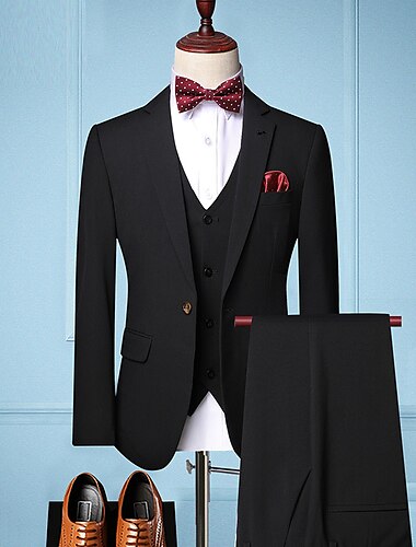  Retro Vintage Goldene Zwanziger 1920er Dreiteiliger Anzug Anzughose Der große Gatsby Gentleman Gangster Herren Maskerade Hochzeit Hochzeitsgast Party / Abend Erwachsene Mantel Hose Weste