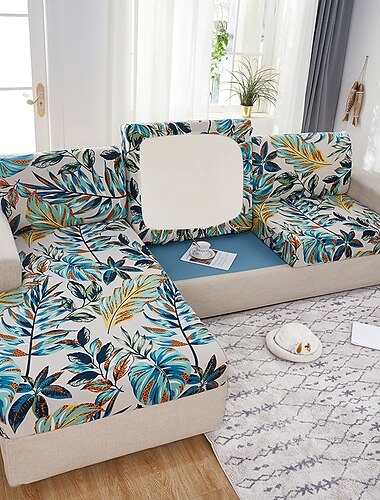  Fundas de sofá Funda de cojín para Asiento de sofá para Perros, Mascota, Funda mágica para sofá, Funda para sofá seccional para Love Seat, en Forma de L, 3 plazas, Protector Lavable y Duradero
