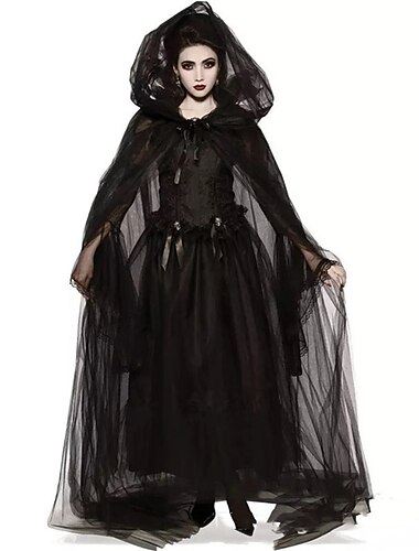  vrăjitoare Diavol Mireasa fantomă Noaptea Walpurgis Costum Cosplay Costum de petrecere Mascaradă Adulți Pentru femei Ținute Cosplay Performanță Petrecere Halloween Mascaradă Mardi Gras Costum ușor de