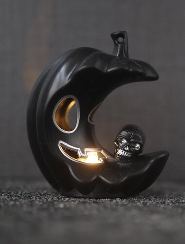  Halloween-Dekorationen Kerzenlichter Geisterfest Requisiten Horror LED Totenkopf Kürbis Lichter leuchtende Verzierung