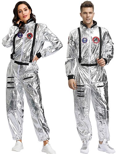  Herre Dame Astronaut Cosplay kostyme Til Maskerade Mardi Gras Voksne Trikot / Heldraktskostymer Hatt