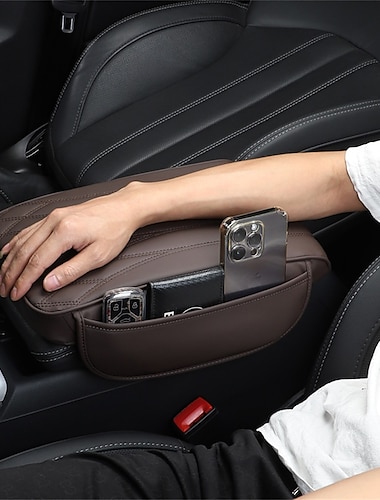  مسند ذراع للسيارة صندوق وسادة سماكة مع جيب تخزين عالمي مسند ذراع مركزي صندوق وسادة حامي سيارة وسادة رغوة الذاكرة الداعم