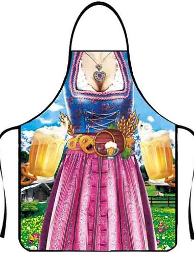  Oktoberfestschürze für Paare Kochschürzen für Paare Partykostüm zum Grillen Backen Koch Küche Geschenke Halloween Karneval