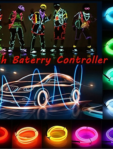  1m / 2m / 3m / 5m led el wire podiumverlichting glow light strip flexibele neon voor feestkerstmis